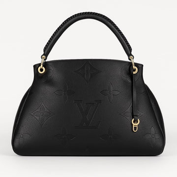 Luxury LV Monogram Black Leather Tote Bag