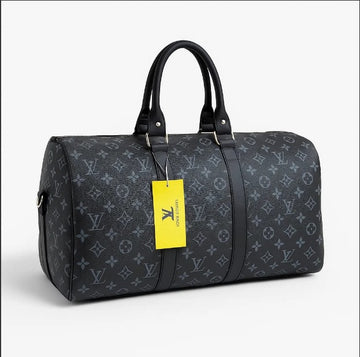 Classic Monogram Black Travel Duffel Bag