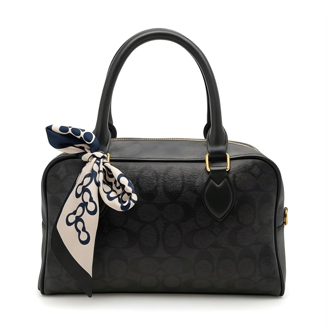 Classic Monogram Satchel with Top Handle – Crossbody Option