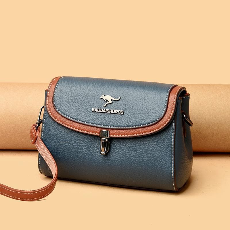 Large Capacity And High Atmosphere Women'S Bag, Foreign Style Crossbody Casual Shoulder Bag, Soft Leather, Genuine Leather.