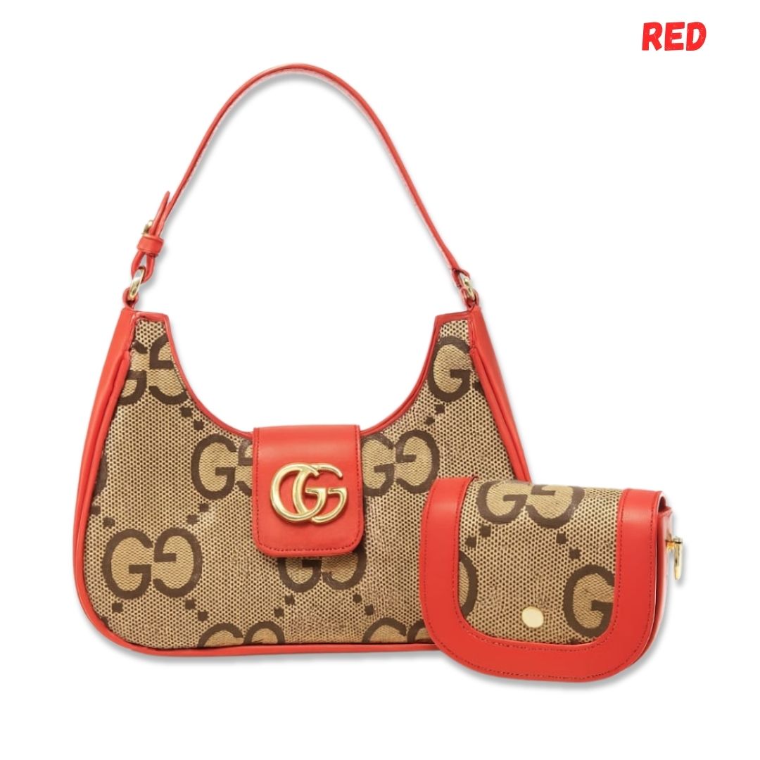 Luxury GG Crescent Crossbody – Mini Pouch Included