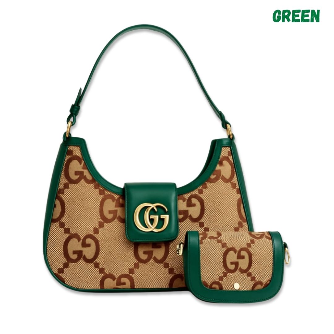 Luxury GG Crescent Crossbody – Mini Pouch Included