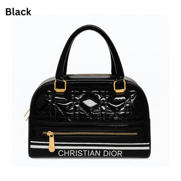 Christian Dior Quilted Dome Satchel Handbag