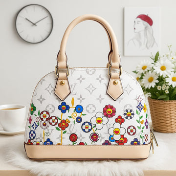 Louis Vuitton Floral Monogram Dome Satchel Handbag