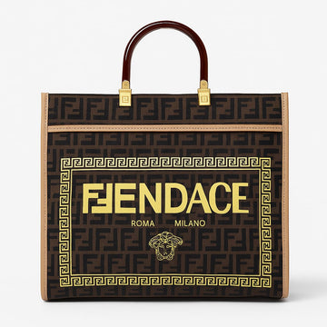 &nbsp;Fendace Roma Milano Tote Bag – Luxury Monogram Edition