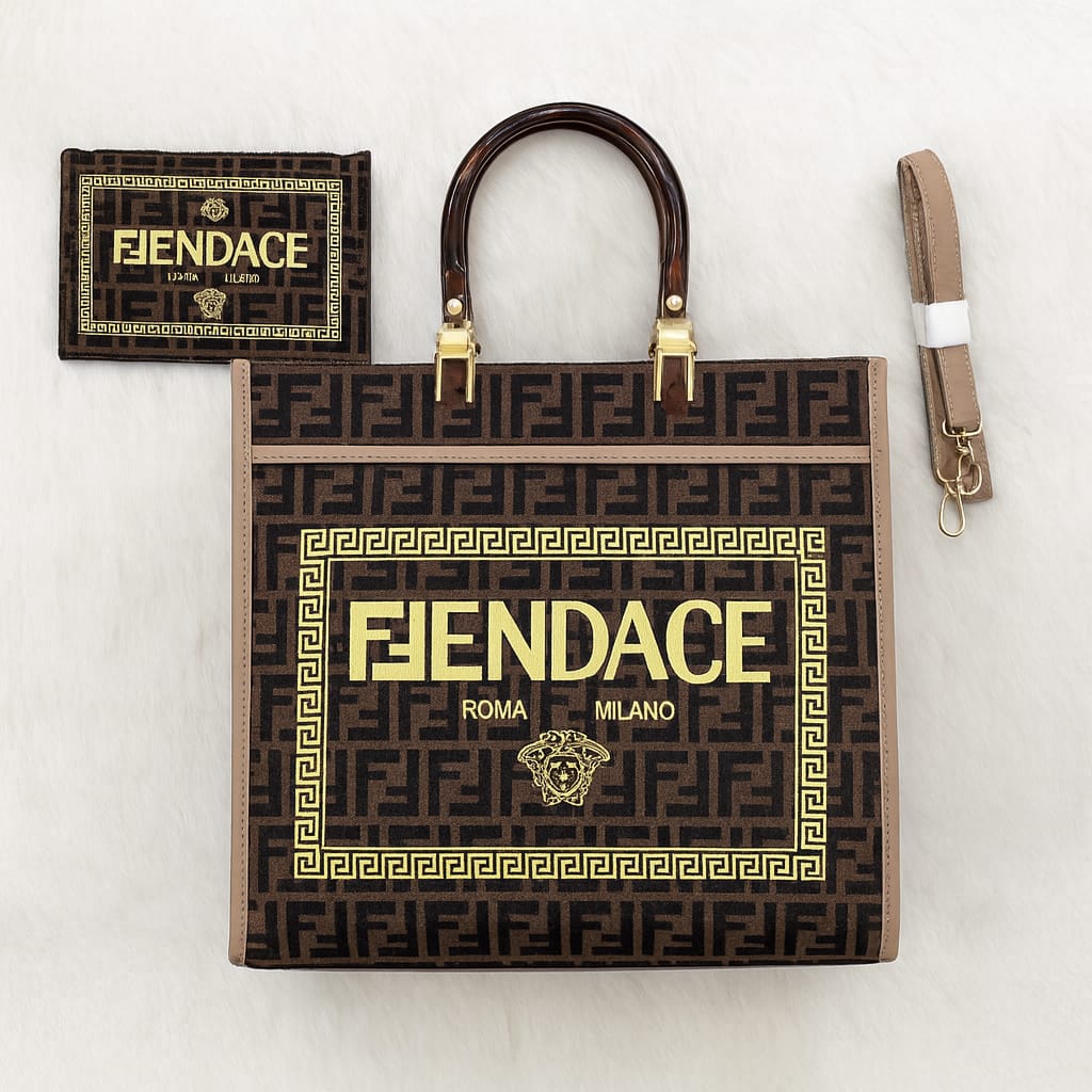 &nbsp;Fendace Roma Milano Tote Bag – Luxury Monogram Edition